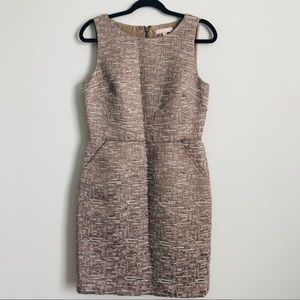 Banana Republic Brown Sparkly Sheath Dress Size 8